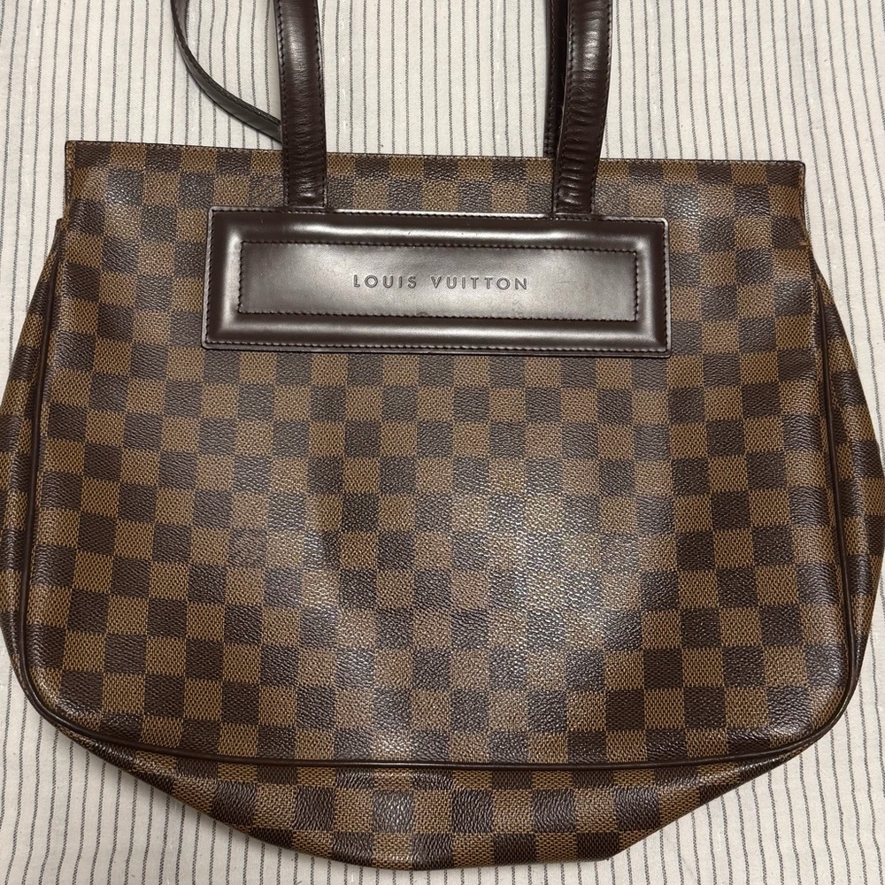 Louis Vuitton Dark Brown Checkered Tote